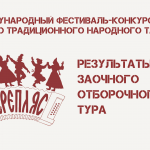 Результаты отборочного тура VII Международного фестиваля-конкурса русского традиционного народного танца «Перепляс»