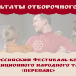 Результаты отборочного тура Всероссийского фестиваля-конкурса традиционного народного танца «Перепляс»